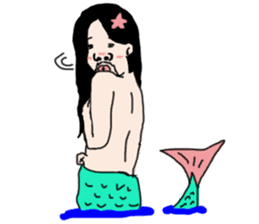 I woke up, found myself as mermaid 2 sticker #9615752