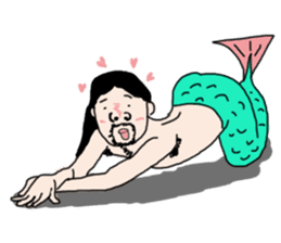 I woke up, found myself as mermaid 2 sticker #9615757