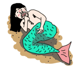 I woke up, found myself as mermaid 2 sticker #9615758