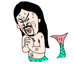 I woke up, found myself as mermaid 2 sticker #9615761