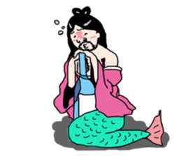 I woke up, found myself as mermaid 2 sticker #9615776