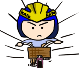 Okappa girl Kato 2 sticker #9615827