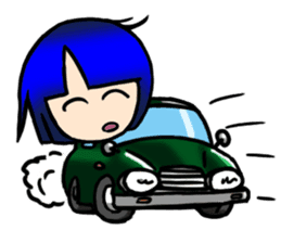 Okappa girl Kato 2 sticker #9615829