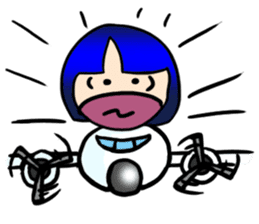 Okappa girl Kato 2 sticker #9615831