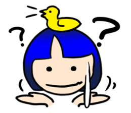 Okappa girl Kato 2 sticker #9615839