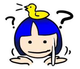 Okappa girl Kato 2 sticker #9615839