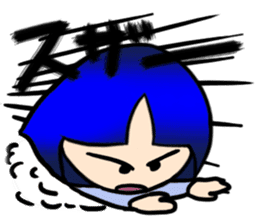 Okappa girl Kato 2 sticker #9615843