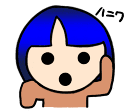 Okappa girl Kato 2 sticker #9615846