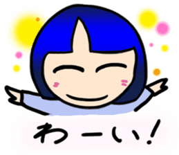 Okappa girl Kato 2 sticker #9615849