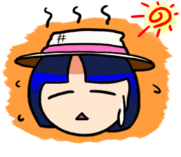 Okappa girl Kato 2 sticker #9615850