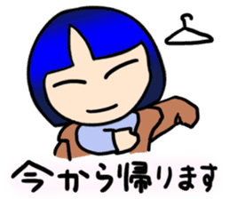 Okappa girl Kato 2 sticker #9615854