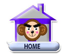 XOXO Monkeys2-1Japan sticker #9615897