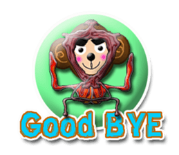 XOXO Monkeys3-1Japan sticker #9615944