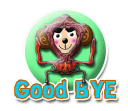 XOXO Monkeys3-1Japan sticker #9615944