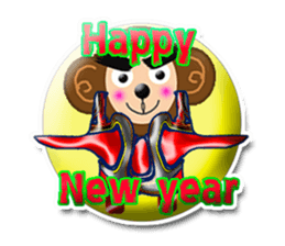 XOXO Monkeys3-1Japan sticker #9615953