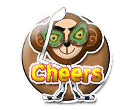 XOXO Monkeys3-1Japan sticker #9615957