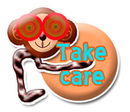 XOXO Monkeys3-1Japan sticker #9615959