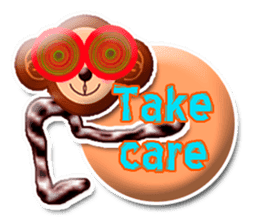 XOXO Monkeys3-1Japan sticker #9615959