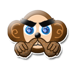 XOXO Monkeys3-1Japan sticker #9615963