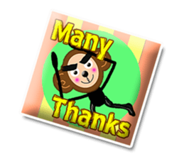 XOXO Monkeys3-1Japan sticker #9615966