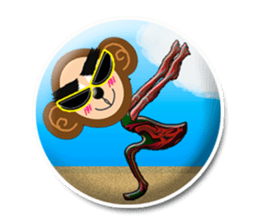 XOXO Monkeys3-1Japan sticker #9615967