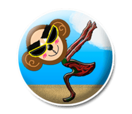 XOXO Monkeys3-1Japan sticker #9615967