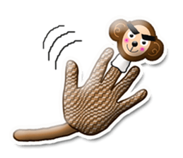 XOXO Monkeys3-1Japan sticker #9615969