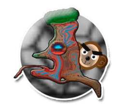 XOXO Monkeys3-1Japan sticker #9615971