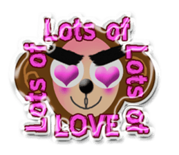 XOXO Monkeys3-1Japan sticker #9615972