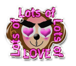 XOXO Monkeys3-1Japan sticker #9615972