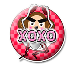 XOXO Monkeys3-1Japan sticker #9615975