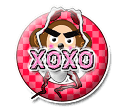 XOXO Monkeys3-1Japan sticker #9615975