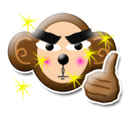 XOXO Monkeys3-1Japan sticker #9615976