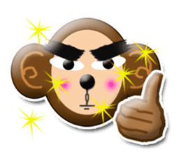 XOXO Monkeys3-1Japan sticker #9615976