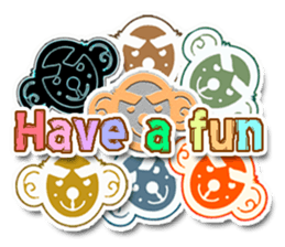 XOXO Monkeys3-1Japan sticker #9615977