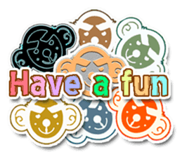 XOXO Monkeys3-1Japan sticker #9615977