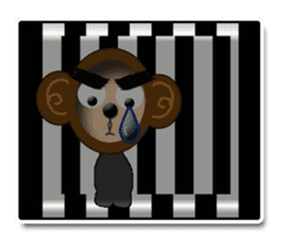 XOXO Monkeys3-1Japan sticker #9615982