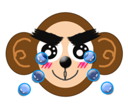 XOXO Monkeys1-1Japan sticker #9616158