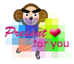 XOXO Monkeys1-1Japan sticker #9616160