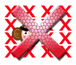 XOXO Monkeys1-1Japan sticker #9616178