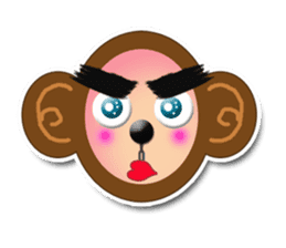 XOXO Monkeys0-1Japan sticker #9616272
