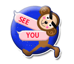 XOXO Monkeys0-1Japan sticker #9616275