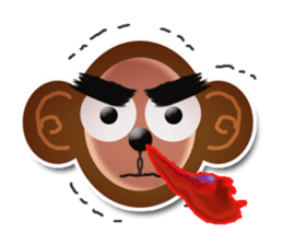 XOXO Monkeys0-1Japan sticker #9616284