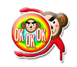 XOXO Monkeys0-1Japan sticker #9616294