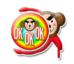 XOXO Monkeys0-1Japan sticker #9616294
