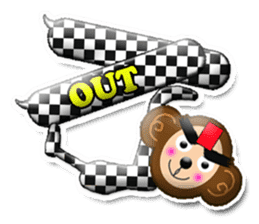 XOXO Monkeys0-1Japan sticker #9616295