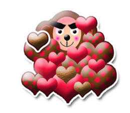 XOXO Monkeys0-1Japan sticker #9616296