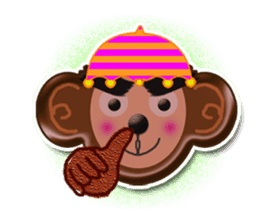 XOXO Monkeys0-1Japan sticker #9616300