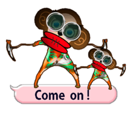 PRISCILLA!monkeys1-1 sticker #9616342