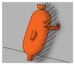 Fish sausage2 sticker #9616605